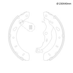 SAPATA FREIO TS FOCUS 1.6/2.0 16V-13/15