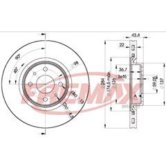 DISCO FREIO DT VENT DOBLO/IDEA-06/...
