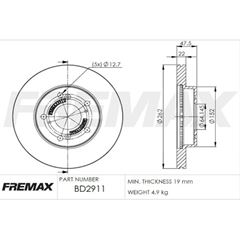 DISCO FREIO DT NEW CIVIC-06/12