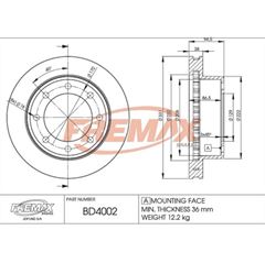 DISCO FREIO DT VENT F4000 98/...
