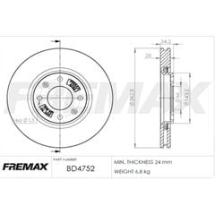 DISCO FREIO DT PGEOT 308 1.6 16V-12/19