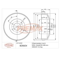 TAMB FREIO D20 4.0 8V-66/01