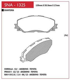 PAST FREIO DT PRIUS/RAV4 - 10/15