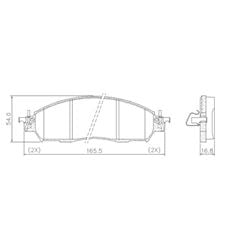 PAST FREIO DT FRONTIER 2.3 4X2/4X4 17/..
