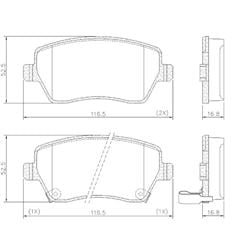 PAST FREIO DT DUSTER/CAPTUR-11/..