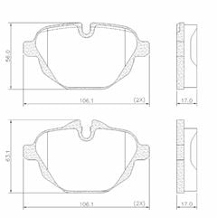 PAST FREIO TS BMW SERIE 5 2.0 16V 10/20