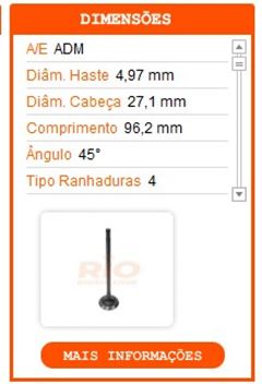 VALV ADM FORD KA 1.0 12V 3 CIL. 