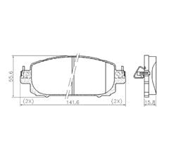 PAST FREIO DT SENTRA 2.0 16V 23/...