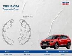 SAPATA FREIO TRACKER1.0/1.2 12V 20/..