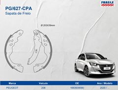 SAPATA FREIO PEUGEOT 208 1.0/1.6 20/...