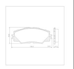 PAST FREIO DT RAV4/PRIUS 05/15 AKEBONO