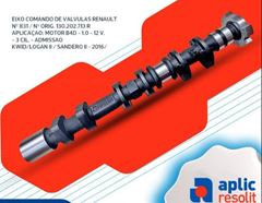 EIXO COMAN KWID/LOG/SAND 1.0 3CIL 16/..