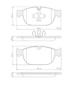 PAST FREIO DT VOLVO XC60/XC90/S90 16/...