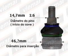 PIVO SUSP DT FRONTIER SUP 17/25 46,2MM