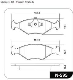 PAST FREIO DT FIAT PALIO/SIENA 09/..