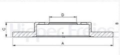 DISCO FREIO TS CHERY TIGGO 7 PRO 1.6 22/