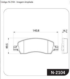 PAST FREIO DT PULSE/ARGO/CRONOS 1.3 22/.