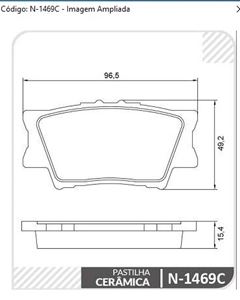 PAST FREIO TS RAV4 05/. COROLLA CROSS 21