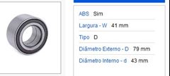 ROL RD DT CITY/FIT 1.5 16V 09/  C/ABS