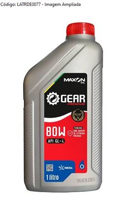 OLEO CAMBIO 80W API GL4 GEAR PREMIUM