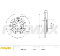 DISCO FREIO TS SLD COMMANDER 1.3/2.0 21/