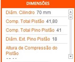 PISTAO C/ANEIS ARGO/MOB/FIREFLY 3CIL STD