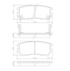 PAST FREIO TS PAJERO 2.5/2.6/3.0-86/00