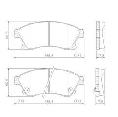 PAST FREIO DT CRUZE 1.8 16V-11/16