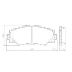 PAST FREIO DT RAV4/PRIUS 05/15 AKEBONO