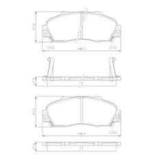 PAST FREIO DT HRV CRV CIVIC-95/02